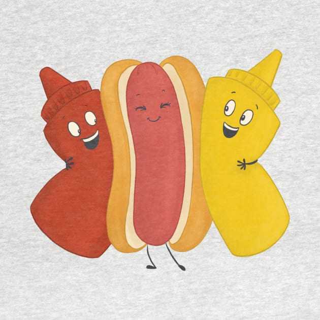 Hot Dog BFFs by Carabara Designs